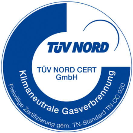 ESB wurde vom TÜV NORD für eine klimaneutrale Gasverbrennung ausgezeichnet