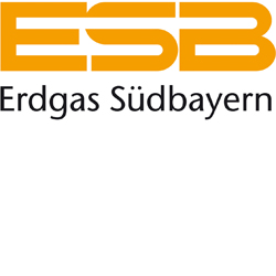Das offizielle Logo des modernen Energieanbieters Erdgas Südbayern, kurz ESB